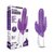 Фиолетовый вибратор-кролик с анальным стимулятором - 26 см., цвет фиолетовый - Rabbit Essentials