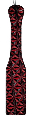 Красно-черная шлепалка Luxury Paddle - 31,5 см., цвет красный/черный - Shots Media