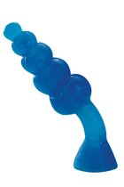 Большая гибкая анальная ёлочка - 20,3 см, цвет синий - Nanma (NMC)