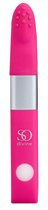 Ярко-розовый вибростимулятор Get Lucky USB Vibrator - 12 см., цвет розовый - So divine