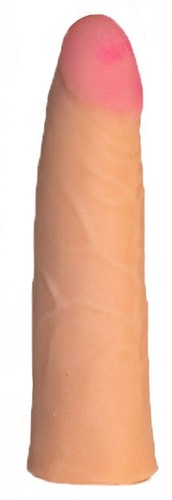 Трусики Harness с реалистичной насадкой-фаллосом №68 - 18 см., цвет телесный/черный - МиФ