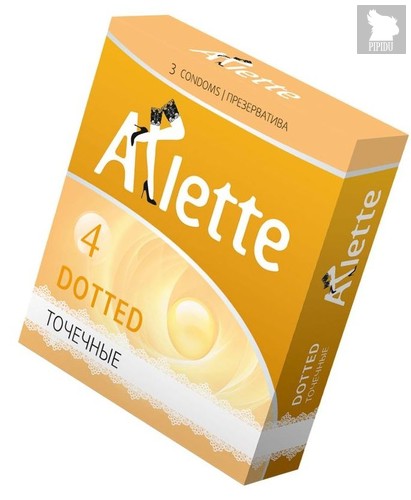 Презервативы Arlette Dotted с точечной текстурой - 3 шт. - Arlette