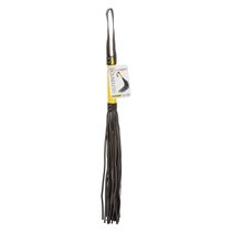 Черная плеть с желтой рукоятью Boundless Flogger - 69,25 см., цвет черный - California Exotic Novelties