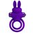Фиолетовое эрекционное кольцо с вибростимуляцией клитора Vibrant Penis Ring III, цвет фиолетовый - Baile