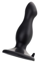 Черная анальная втулка Antlia - 10,5 см., цвет черный - Toyfa