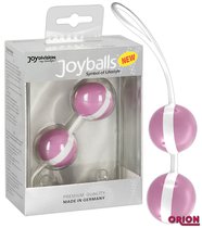 Вагинальные шарики Joyballs Duo, цвет белый/розовый - Joy Division