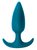 Бирюзовая анальная пробка Delight - 10,5 см, цвет синий - Lola Toys