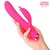 Розовый перезаряжаемый вибратор-кролик с 10 режимами вибрации - 21 см., цвет розовый - Bior toys