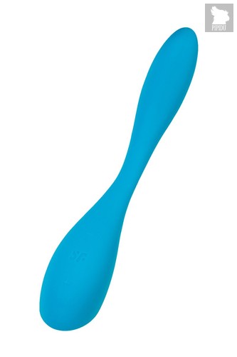 Синий гибкий вибратор Satisfyer G-Spot Flex 5+ - 19,6 см., цвет синий - Satisfyer