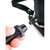 полый увеличивающийся страпон с вибрацией Inflatable Vibrating Hollow Silicone Strap-On - 20 см, цвет черный - Pipedream