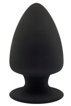 Черная анальная пробка PREMIUM SILICONE PLUG M - 11 см., цвет черный - Dream toys