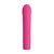 Розовый мини-вибратор Mick с ребрышками - 13 см., цвет розовый - Baile