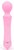 Розовый вибромассажер Sasa с круглой головкой - 16 см., цвет розовый - A-Loving