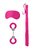Розовый набор для бондажа Introductory Bondage Kit №1, цвет розовый - Shots Media