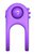 Виброкольцо Silicone Duo-Ring на пенис и мошонку, цвет фиолетовый - Pipedream