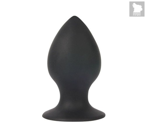 Чёрная анальная втулка Sex Expert - 8 см., цвет черный - Bioritm