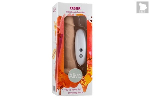 Вибромассажер-ротатор на присоске Cesar Vibrator &amp Rotator, цвет телесный - Adrien Lastic