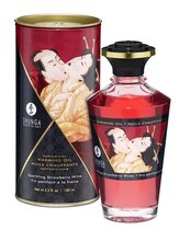 Массажное интимное масло с ароматом клубничного вина - 100 мл - Shunga Erotic Art