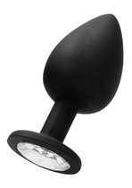 Черная анальная пробка N 91 Self Penetrating Butt Plug - 9,5 см., цвет черный - Shots Media