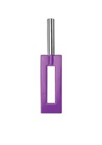 Фиолетовая шлёпалка Leather Gap Paddle - 35 см - Shots Media