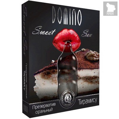 Презервативы Domino Sweet Sex со вкусом Тирамису, 3 шт, цвет прозрачный - LUXLITE