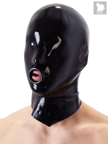 Шлем-маска на голову с отверстием для рта, цвет черный - ORION