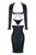 Платье с открытой грудью и вырезом в форме сердца сзади Kerstin, цвет черный, размер S - Demoniq