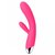 Ярко-розовый вибратор Angel с ребристым стволом, клиторальным отростком и нагревом - 19 см, цвет розовый - Svakom