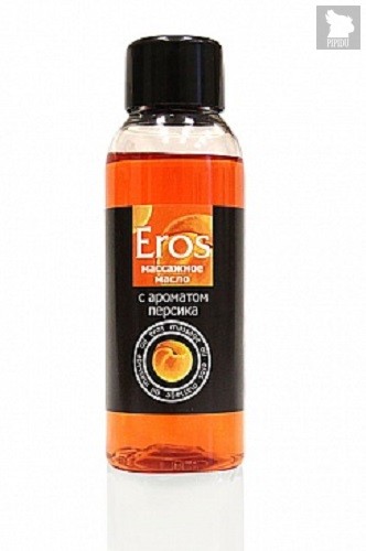 Массажное масло Eros exotic с ароматом персика - 75 мл - Bioritm