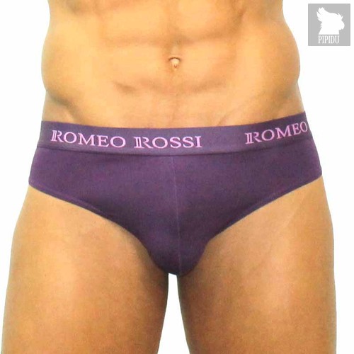 Трусы мужские брифы фиолетовые, цвет фиолетовый - Romeo Rossi