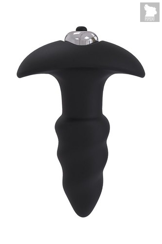 Черная анальная вибровтулка SINGLE SPEED LOVE ARROW PLUG - 9 см., цвет черный - Dream toys