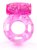 Розовое эрекционное кольцо с виброэлементом, цвет розовый - Brazzers