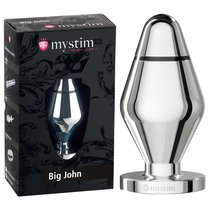 Анальная пробка-электростимулятор Big John Butt Plug XL - Mystim