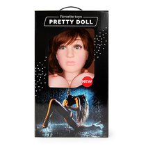 Надувная секс-кукла с вибрацией Ангелина, цвет телесный - Bior toys