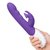 Фиолетовый вибромассажер с клиторальной стимуляцией Clitoral Suction Rabbit - 24,5 см., цвет фиолетовый - Rabbit Essentials