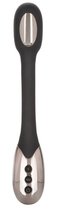 Черный гибкий вибромассажер с электростимуляцией Electro-Charge - 23,5 см., цвет черный - California Exotic Novelties