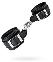 Наручники Unisex Leatherette Cuffs, цвет черный - Lux Fetish