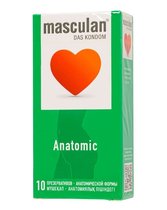 Презервативы анатомической формы Masculan Anatomic - 10 шт. - Masculan