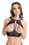 Эротический бралетт Sandra с открытой грудью, цвет черный, L-XL - Erolanta