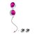 Вагинальные шарики Ovo L1 Love Balls со сменными шариками, цвет лиловый - OVO