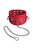 Красный кожаный ошейник с клёпками и шипами - Sitabella (СК-Визит)