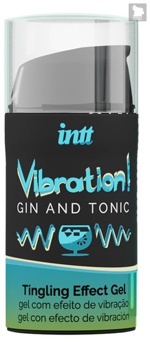 Жидкий интимный гель с эффектом вибрации Vibration! Gin & Tonic - 15 мл. - INTT