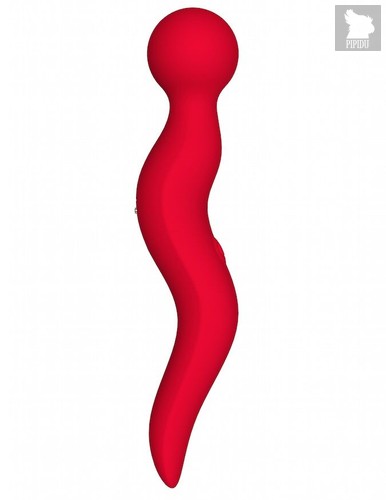 Красный жезловый вибромассажёр Cassi - 21 см, цвет красный - Le Frivole
