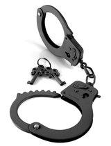 Наручники Fetish Fantasy Series - Designer Metal Handcuffs, цвет черный - Pipedream