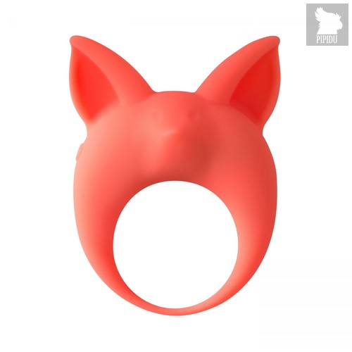Оранжевое эрекционное кольцо Kitten Kyle, цвет оранжевый - Lola Toys