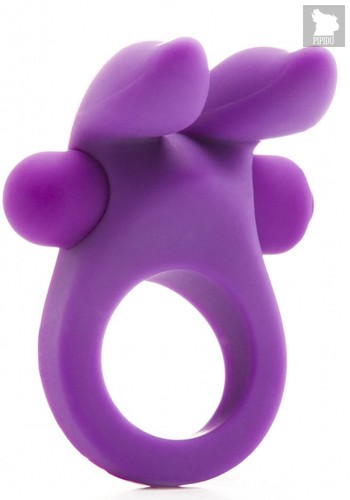 Фиолетовое эрекционное виброкольцо Rabbit Cockring, цвет фиолетовый - Shots Media