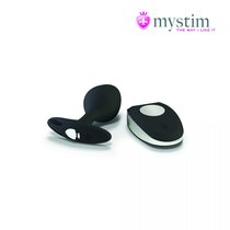 Черная пробка Mystim Rocking Vibe S с возможностью подключения к электростимулятору - 9,7 см., цвет черный - Mystim