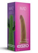 Телесный фаллоимитатор без мошонки Mad Cactus - 18 см, цвет телесный - Egzo