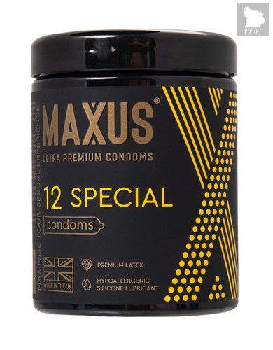 Презервативы с точками и рёбрами MAXUS Special - 12 шт. - maxus