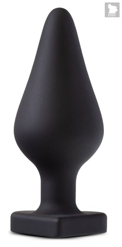 Черная анальная пробка с основанием-сердечком Fuck Me Butt Plug - 7,5 см., цвет черный - Blush Novelties